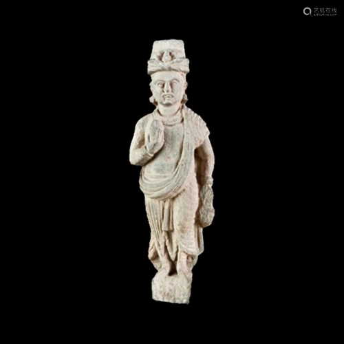 Gandharan Schist Standing figure of Prince Siddhartha