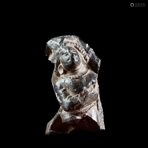 Small Gandharan Schist Figure of Devotee