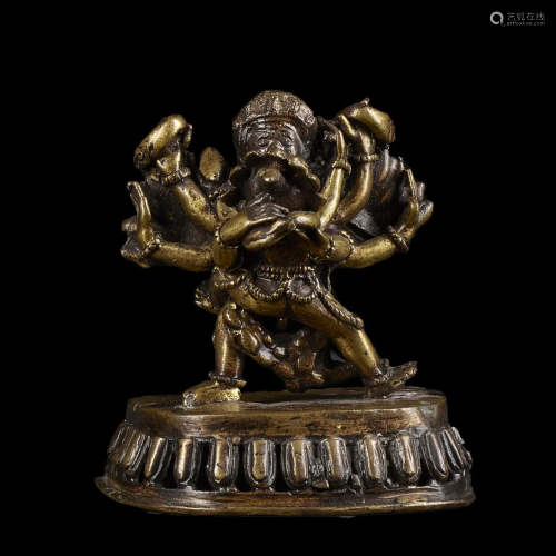 Chinese Tibetan Bronze Statue of Vajrasattva Yab Yum