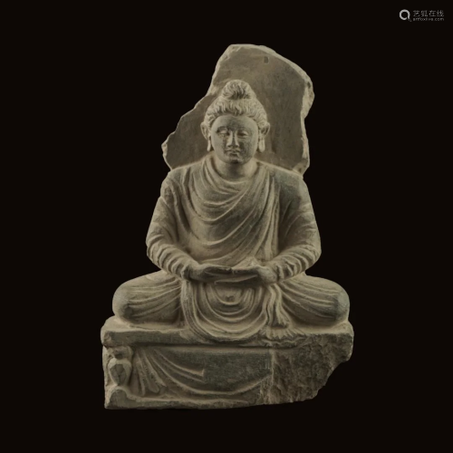 Gandharan Schist Statue of Buddha