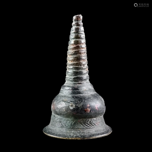 Tibetan Bronze Stupa