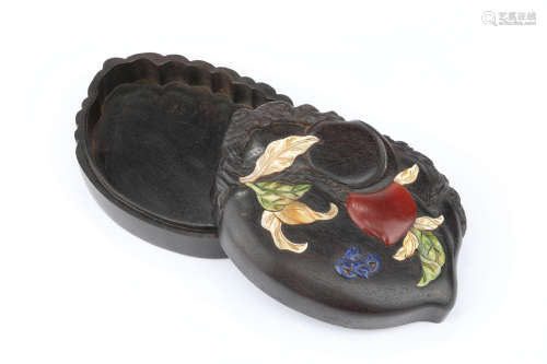 CHINESE INVALID SANDALWOOD ACCESSORY COVER BOX