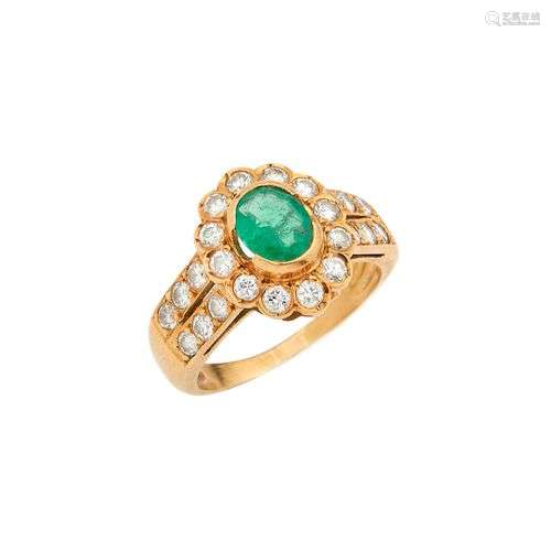 M. GERARD, Importante bague jonc en or jaune 18k (750/°°), o...