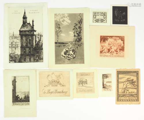 EX LIBRIS, Sammlung von 10,