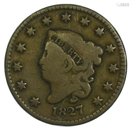 1827 Coronet Head Large Cent