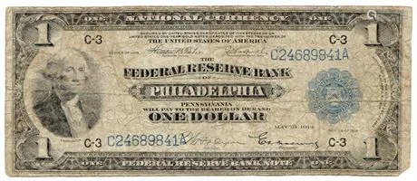 1918 $1 Federal Reserve Note