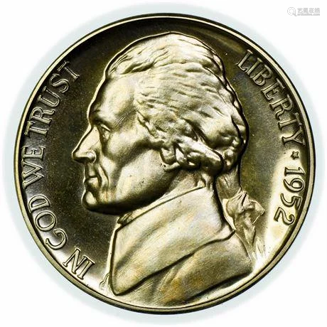 1952 Proof Jefferson Nickel