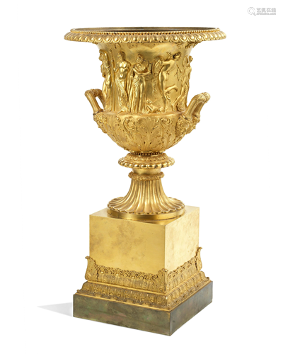 AN IMPRESSIVE CHARLES X GILT BRONZE MODEL OF THE