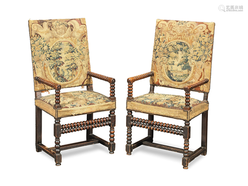 A MATCHED PAIR OF FRANCO-FLEMISH LATE 17TH/EARLY 18TH