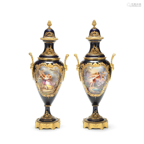 A PAIR OF LATE 19TH CENTURY / EARLY 20TH CENTURY FRENCH