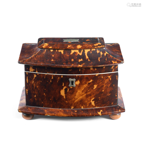 A MID VICTORIAN TORTOISESHELL VENEERED AND IVO…