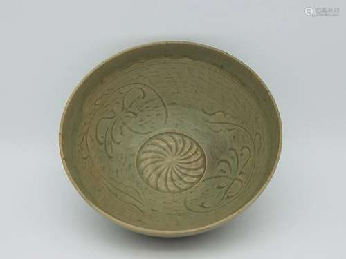 A Song-Style Carved Celadon Bowl