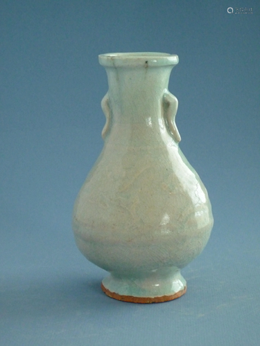 A Song-Style Yingqing Pear-Shaped Vase