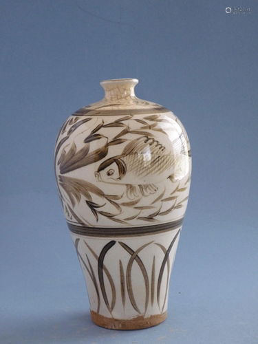 A Yuan-Style Cizhou 'Meiping' Vase