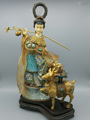 A Cloisonne Enamel Figurine