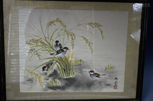 A Framed Chinese Classic Painting