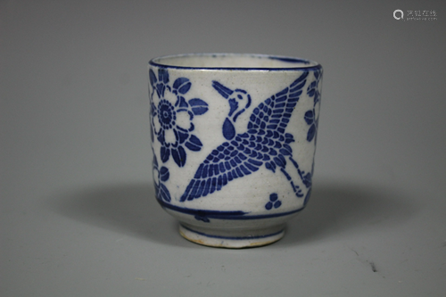 A Ming-Style Blue and White Cup