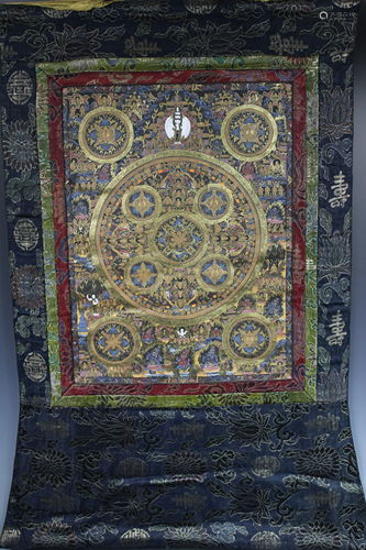 A Tibetan Buddhist Thangka