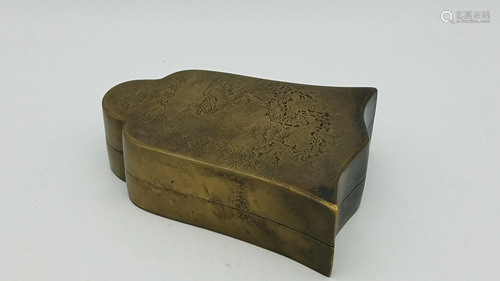 A Brass Ink Container, Republic of China