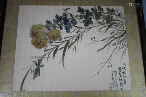 A Framed Chinese Classic Painting