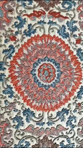 A Very Rare Imperial Large Silk Embroidery, Mid Qing