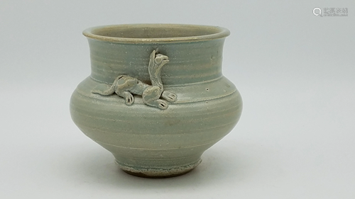 A Yuan-Style White-Glazed Censer