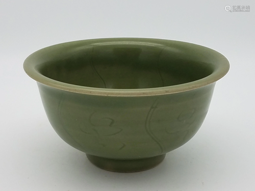 A Yuan-Style Carved Longquan Bowl