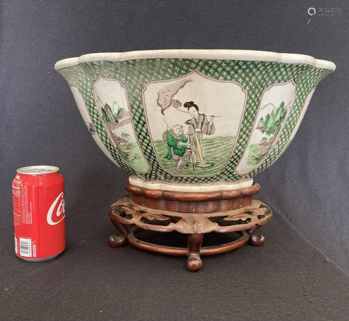 A Sancai Planter, Qing Dynasty