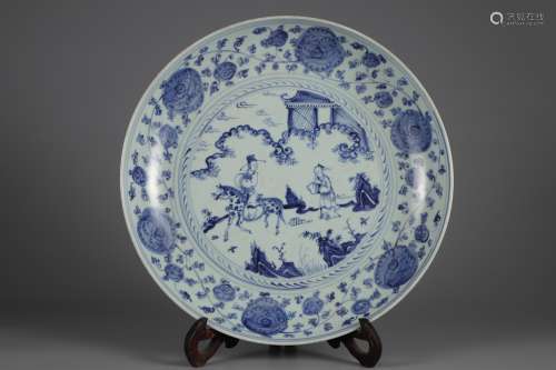 Blue and white characters of Ming Dynasty