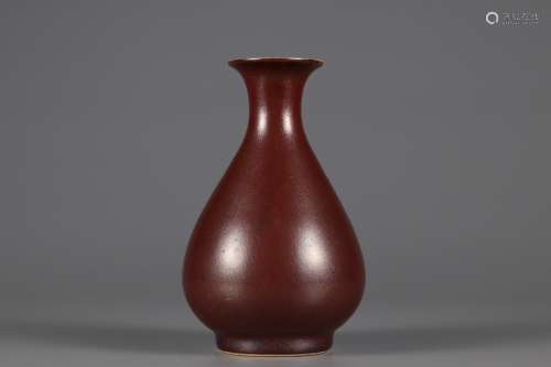 Qing Dynasty kiln glaze jade pot spring bottle