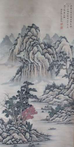 吴湖帆  山水（卷轴）