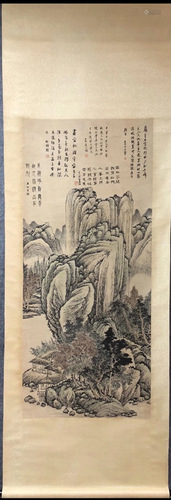 A Chinese Scroll Painting of Landscape