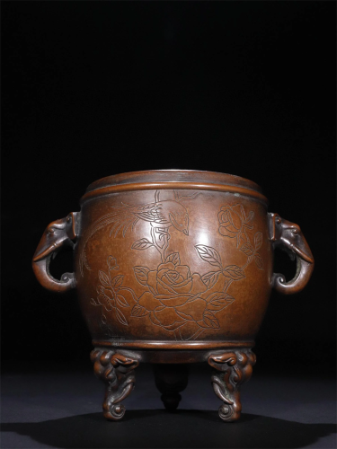 A Chinese Bronze Incense Burner