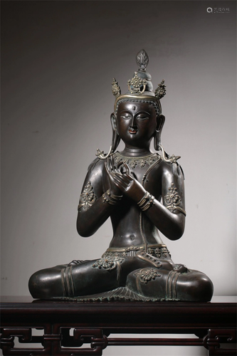 A Chinese Bronze Figure of Buddha