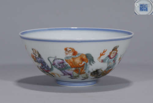 A Famille Rose Bowl Daoguang Period