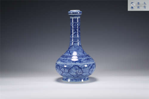 A Blue and White Bottle Vase Kangxi Period