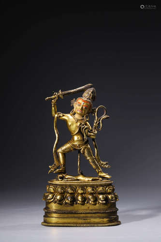 Chinese Gilt Bronze Buddhist Figurine