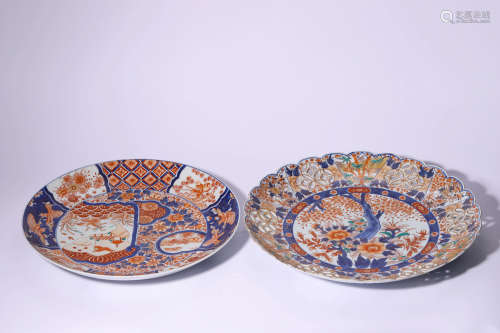 Japanese Two Imari Porcelain Plate