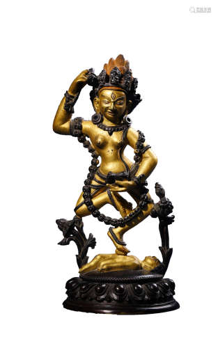 Chinese Gilt Bronze Figure Of Buddha