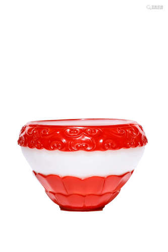 Chinese Peking Glass Water Coupe