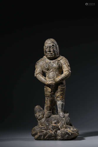 Chinese Stone Figure Of Guardian