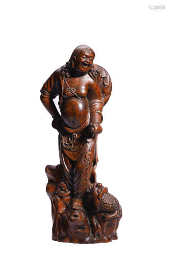 Chinese Hardwood Carved Figurine
