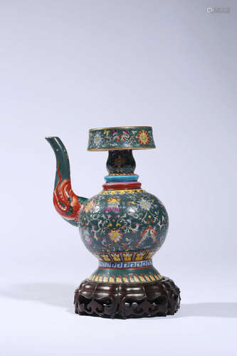 Chinese Famille Rose Porcelain Tea Pot