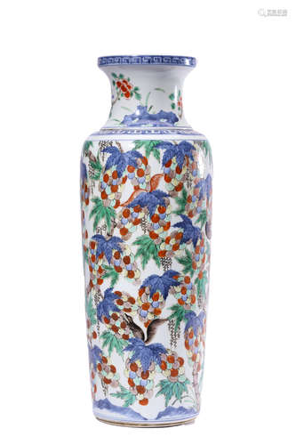 Chinese Large Wucai Porcelain Vase