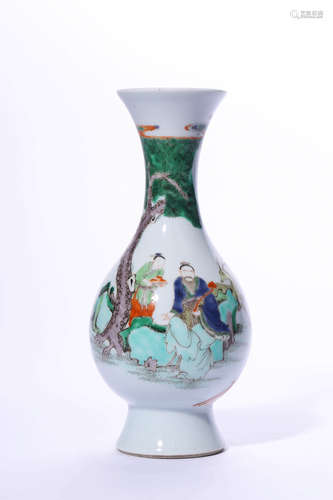 Chinese Famille Verte Porcelain Vase