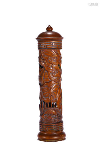 Chinese Bamboo Carved Incense Perfumer