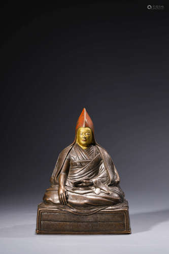 Chinese Bronze Figurine Of Dalai Lama