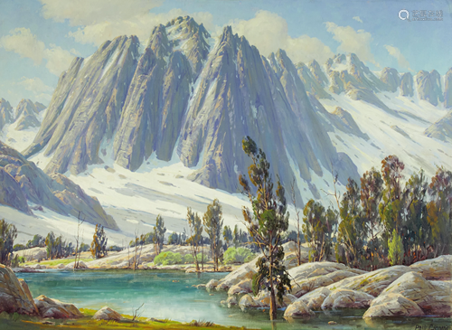 Paul Grimm (1891-1974) Sierra Majesty 30 x 40in framed