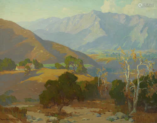 Marion Kavanagh Wachtel (1876-1954) Ranch on a hill 28