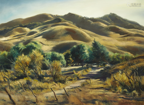 Emil Jean Kosa, Jr. (1903-1968) California Hills 28 x